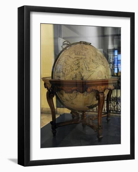 Terrestrial Globe by Cosmographer Vicenzo Coronelli-null-Framed Giclee Print