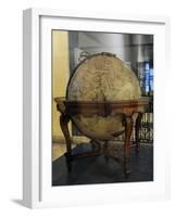 Terrestrial Globe by Cosmographer Vicenzo Coronelli-null-Framed Giclee Print