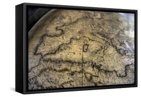 Terrestrial Globe by Cosmographer Vicenzo Coronelli-null-Framed Stretched Canvas