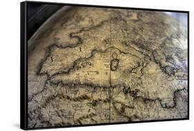 Terrestrial Globe by Cosmographer Vicenzo Coronelli-null-Framed Stretched Canvas