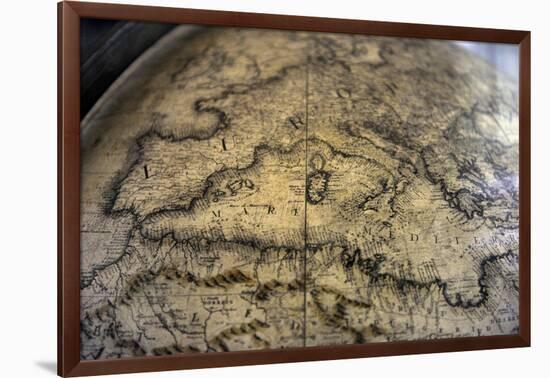 Terrestrial Globe by Cosmographer Vicenzo Coronelli-null-Framed Giclee Print