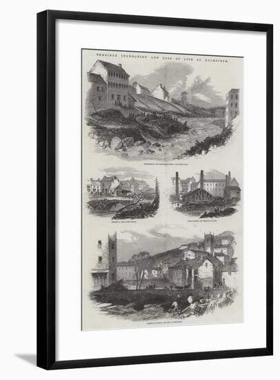 Terrible Inundation and Loss of Life at Holmfirth-null-Framed Giclee Print