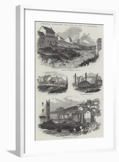 Terrible Inundation and Loss of Life at Holmfirth-null-Framed Giclee Print