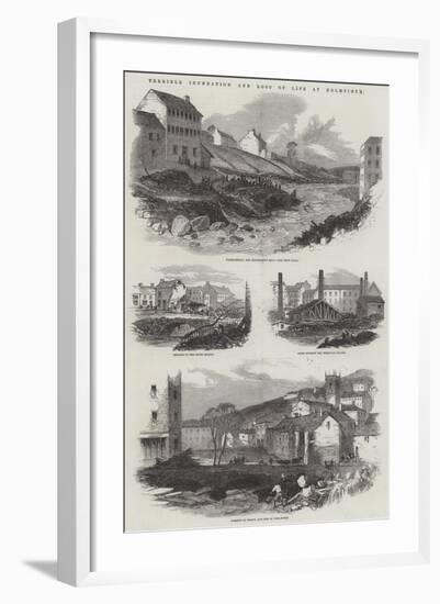 Terrible Inundation and Loss of Life at Holmfirth-null-Framed Giclee Print