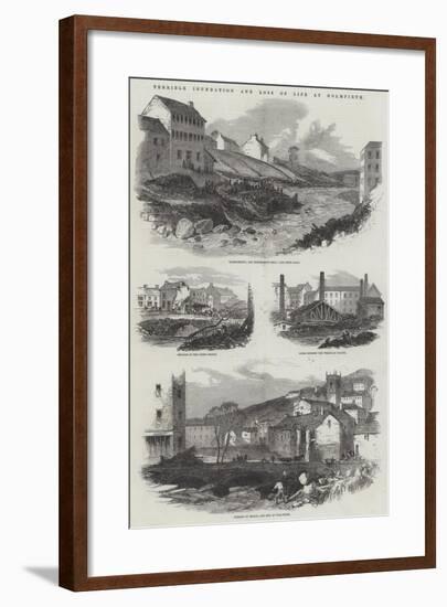 Terrible Inundation and Loss of Life at Holmfirth-null-Framed Giclee Print