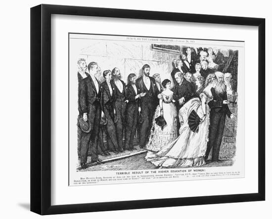 Terrible Result of the Higher Education of Women!, 1874-Joseph Swain-Framed Giclee Print