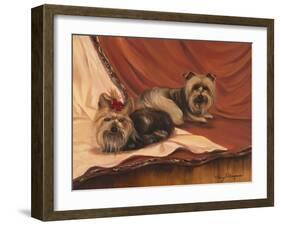 Terrier Couple-Tiffany Hakimipour-Framed Art Print