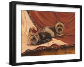 Terrier Couple-Tiffany Hakimipour-Framed Art Print