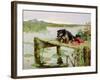 Terrier - Fishing, C.1890-Philip Eustace Stretton-Framed Giclee Print