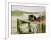 Terrier - Fishing, C.1890-Philip Eustace Stretton-Framed Giclee Print