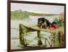 Terrier - Fishing, C.1890-Philip Eustace Stretton-Framed Giclee Print