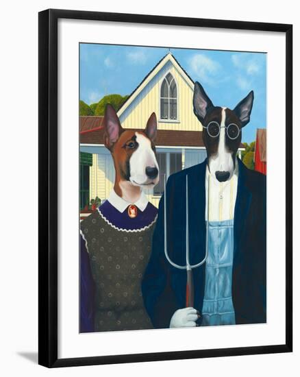 Terrier Gothic-Paula Zimmermann-Framed Giclee Print