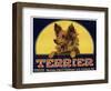 Terrier Label-null-Framed Giclee Print