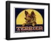 Terrier Label-null-Framed Giclee Print