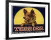 Terrier Label-null-Framed Giclee Print