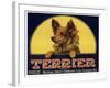 Terrier Label-null-Framed Giclee Print