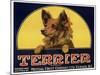 Terrier Label-null-Mounted Giclee Print
