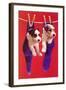 Terrier Puppies in Socks, Retro-null-Framed Art Print