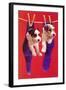 Terrier Puppies in Socks, Retro-null-Framed Art Print