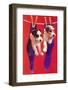 Terrier Puppies in Socks-Found Image Press-Framed Photographic Print