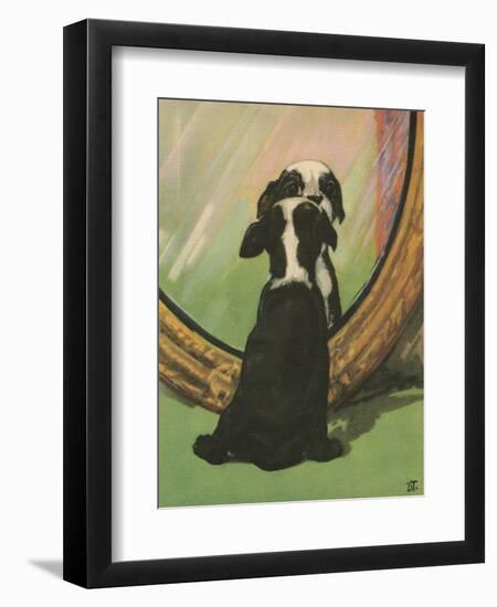 Terrier Trouble IV-null-Framed Art Print