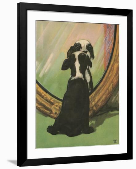 Terrier Trouble IV-null-Framed Art Print