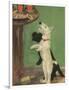 Terrier Trouble V-null-Framed Art Print