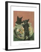 Terrier Trouble VI-null-Framed Art Print