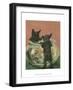 Terrier Trouble VI-null-Framed Art Print