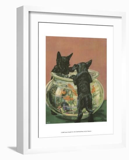 Terrier Trouble VI-null-Framed Art Print