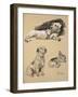 Terriers, 1930, Just Among Friends, Aldin, Cecil Charles Windsor-Cecil Aldin-Framed Giclee Print