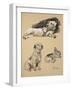 Terriers, 1930, Just Among Friends, Aldin, Cecil Charles Windsor-Cecil Aldin-Framed Giclee Print