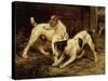 Terriers with a Caged Ferret, 1875-null-Stretched Canvas