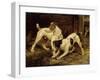 Terriers with a Caged Ferret, 1875-null-Framed Giclee Print