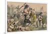 Terrific Combat Between Richard Coeur De Lion and Saladin, 1850-John Leech-Framed Giclee Print