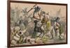 Terrific Combat Between Richard Coeur De Lion and Saladin, 1850-John Leech-Framed Giclee Print