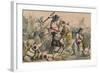 Terrific Combat Between Richard Coeur De Lion and Saladin, 1850-John Leech-Framed Giclee Print