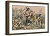 Terrific Combat Between Richard Coeur De Lion and Saladin, 1850-John Leech-Framed Giclee Print