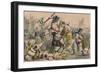 Terrific Combat Between Richard Coeur De Lion and Saladin, 1850-John Leech-Framed Giclee Print