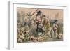 Terrific Combat Between Richard Coeur De Lion and Saladin, 1850-John Leech-Framed Giclee Print