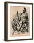 'Terrific Combat between T Manlius and a Gaul of gigantic stature', 1852-John Leech-Framed Giclee Print