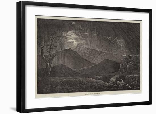 Terrific Storm in Grenada-null-Framed Giclee Print