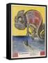 Terrified by German U-Boats the English Pretend to be Neutral-Franz Juttner-Framed Stretched Canvas