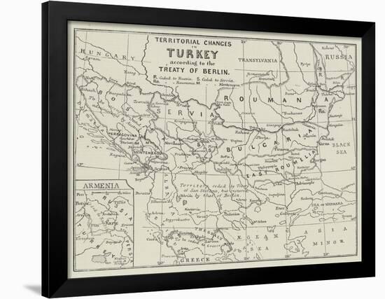 Territorial Changes in Turkey-null-Framed Giclee Print