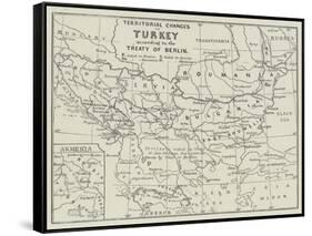 Territorial Changes in Turkey-null-Framed Stretched Canvas