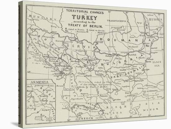 Territorial Changes in Turkey-null-Stretched Canvas