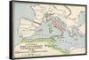 Territories of Rome and Carthage at the Outset of the Punic Wars, 264 BC-null-Framed Stretched Canvas