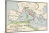 Territories of Rome and Carthage at the Outset of the Punic Wars, 264 BC-null-Stretched Canvas