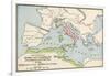 Territories of Rome and Carthage at the Outset of the Punic Wars, 264 BC-null-Framed Giclee Print