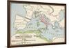 Territories of Rome and Carthage at the Outset of the Punic Wars, 264 BC-null-Framed Giclee Print